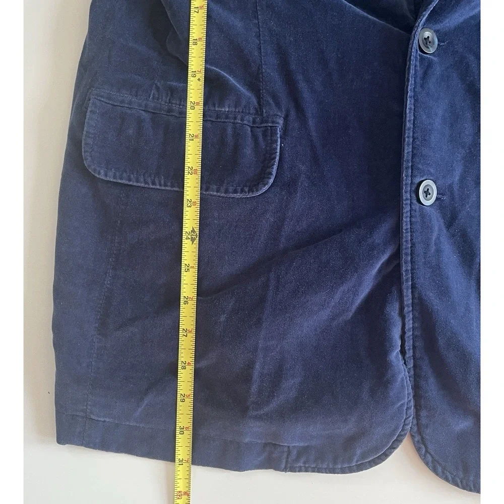 VTG NWOT Hollister Men's Size‎ XL Berkeley Jacket Blue 100% Cotton Velvet